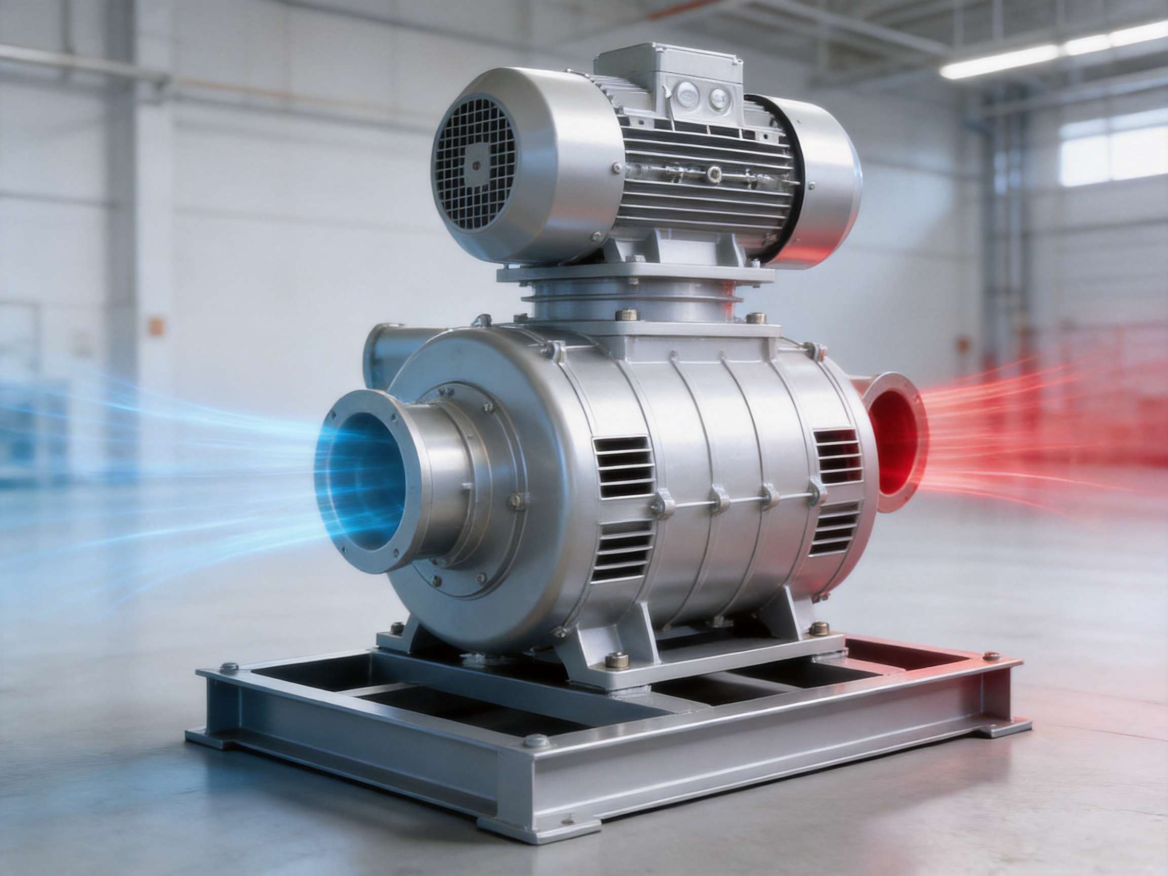High-Volume Stacked Blow/Draw Air Pump for Industrial Aeration and Vacuum Applications