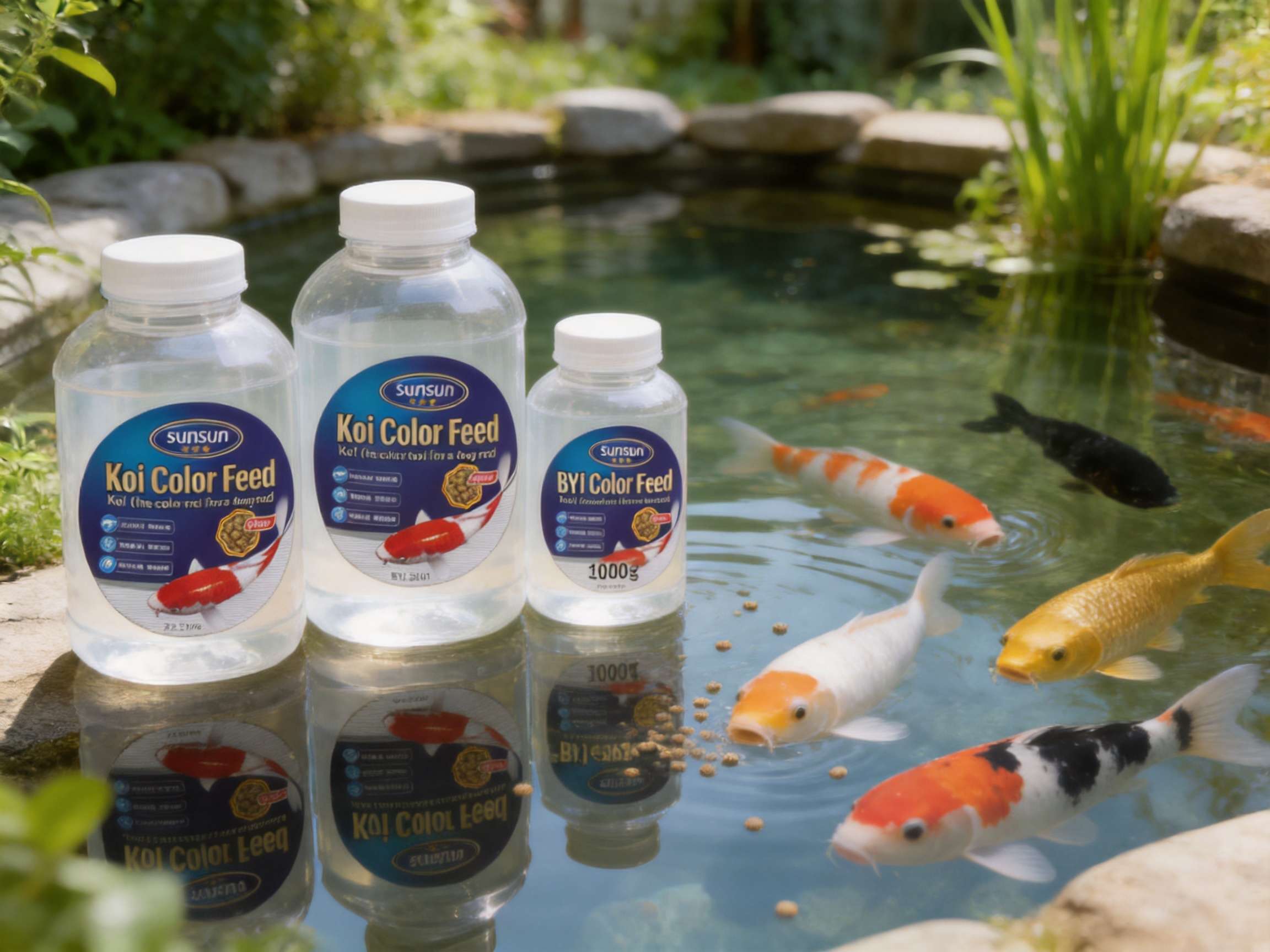 Premium Koi Carp Feed for Vibrant Color, Balanced Growth, and Cleaner Pond Care