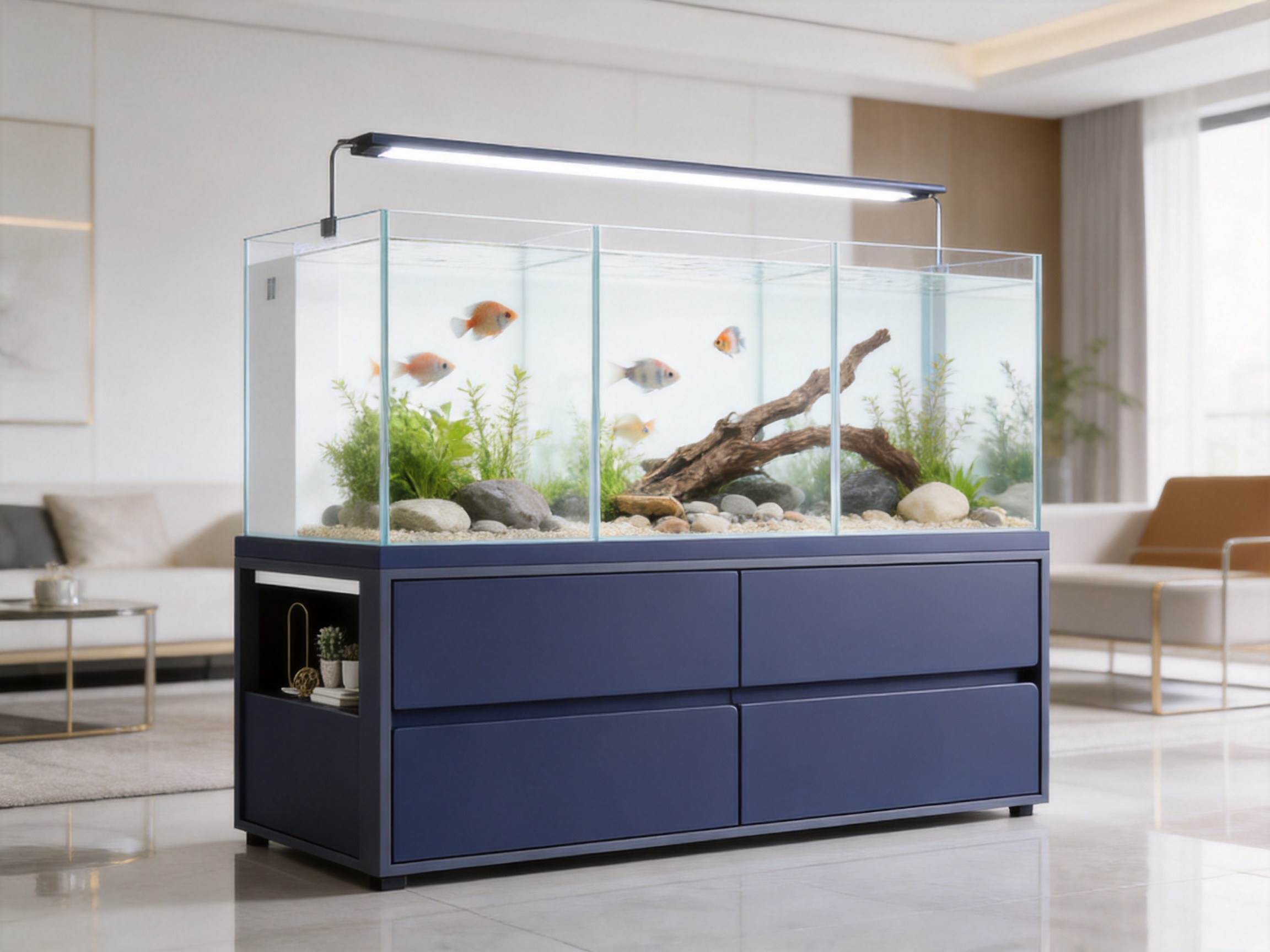 HCB Rear Side Filter Fish Tank: A Refined Aquarium Solution for Modern Aquatic Spaces
