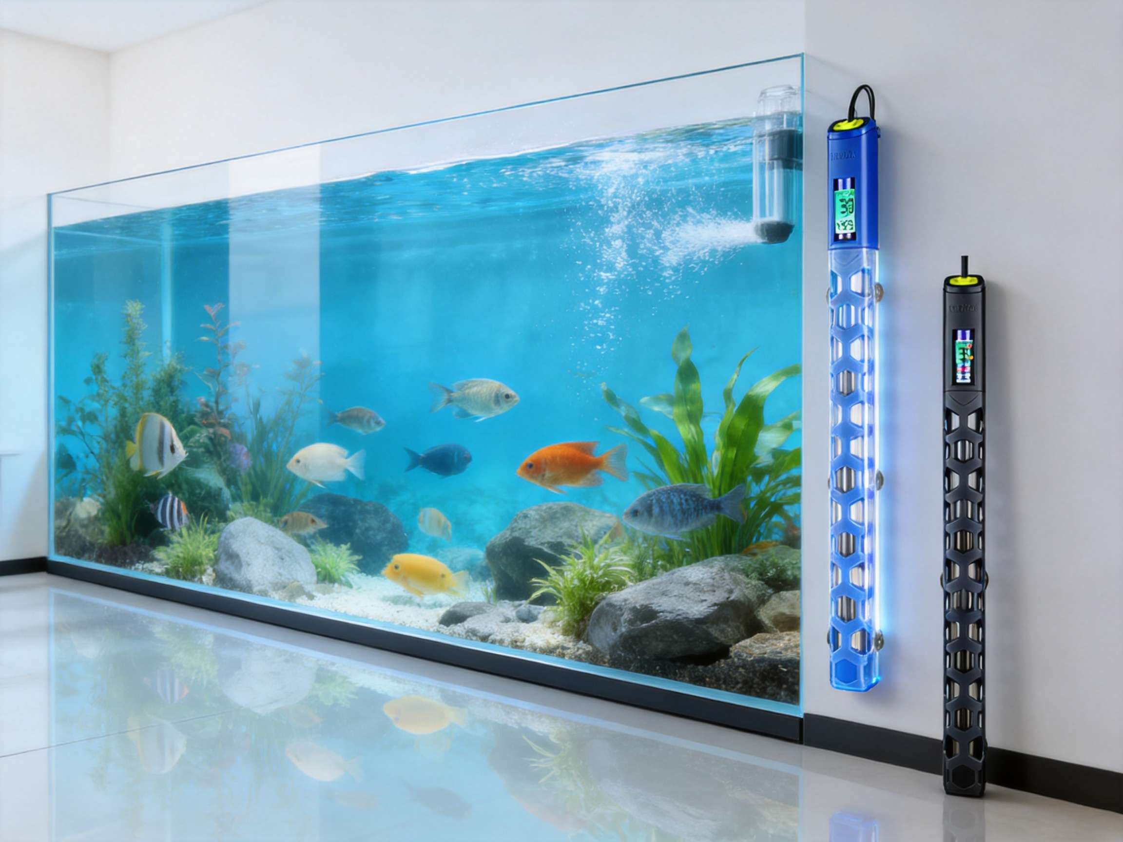 Advanced 500W Glass Aquarium Heaters for Large Home Aquariums